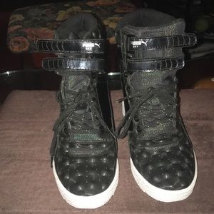 Women's Puma Sky Wedge Fashion Sneakers